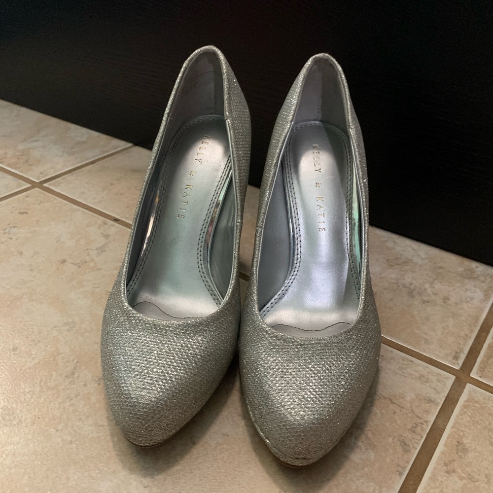 Kelly and katie silver high heels